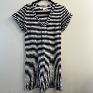 VINEYARD VINES Stripe Knit Tee Dress Navy White Sz XXS